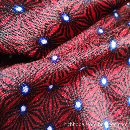 Knitted 100% Polyester Print African Velvet Sofa Fabric